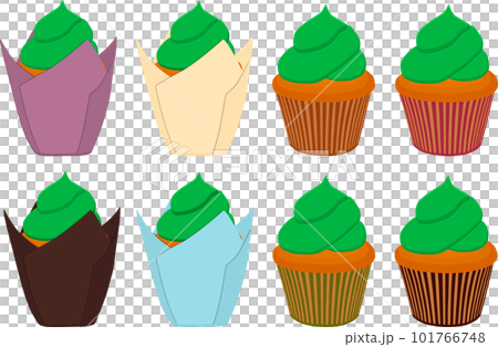 Irish holiday St Patrick day, big set cupcakes Irish holiday St Patrick day, big set cupcakes 101766748