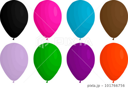 big set different types inflatable rubber balloons 101766756