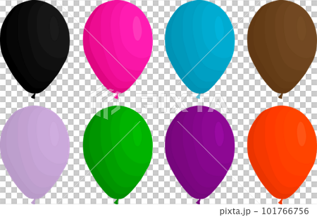 big set different types inflatable rubber balloons 101766756