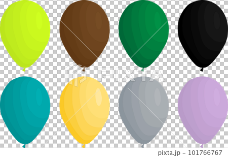 big set different types inflatable rubber balloons 101766767