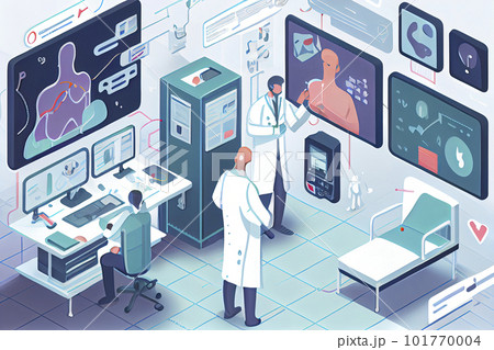 concept of medical doctors working with technology services to solve viruses and health problems concept of medical doctors working with technology services to solve viruses and health problems 101770004