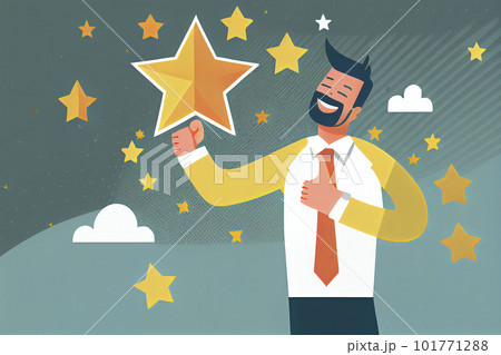 Appreciate high performance employee, good job or praising success staff, recognition or congratulation concept Appreciate high performance employee, good job or praising success staff, recognition or congratulation concept 101771288