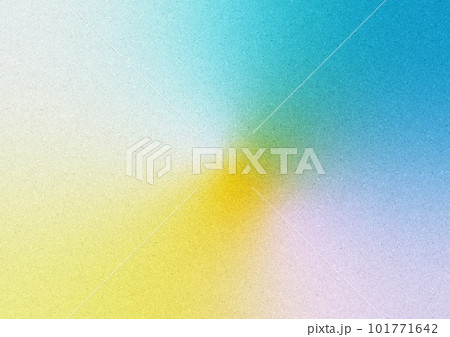 質感のある黄色や水色のノイズ入りグラデーション背景 101771642