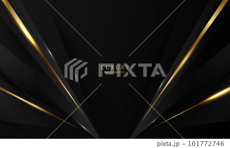 Abstract modern design black background with luxury golden elements vector illustration. Abstract modern design black background with luxury golden elements vector illustration. 101772746