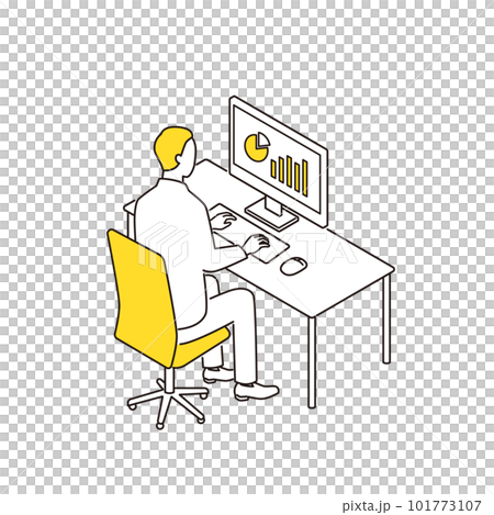 工作在書桌桌面的商人 101773107