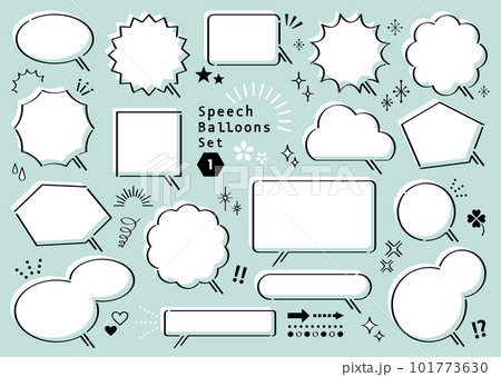 ふきだしバリエーションセット 1 ふきだしバリエーションセット 1 101773630