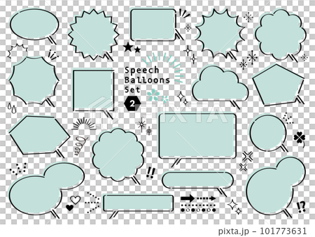Speech bubble variation set 2 Speech bubble variation set 2 101773631