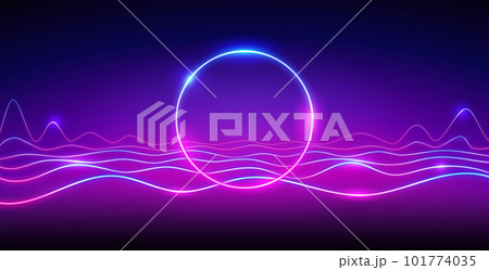 Abstract Neon Background in Retro Wave Style Abstract Neon Background in Retro Wave Style 101774035