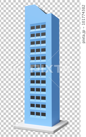 skyscraper building icon isolated. 3d render illustration 101774382