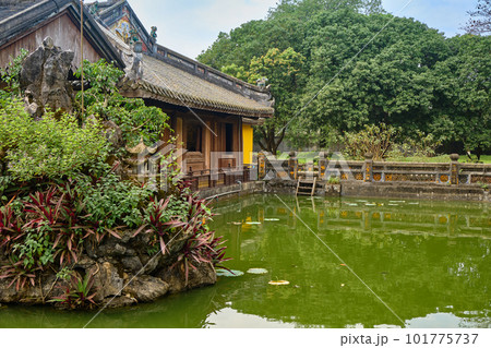 Imperial Royal Palace of Nguyen dynasty in Hue, VIETNAM. 101775737