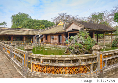 Imperial Royal Palace of Nguyen dynasty in Hue, VIETNAM. 101775739