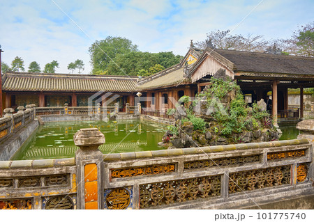 Imperial Royal Palace of Nguyen dynasty in Hue, VIETNAM. Imperial Royal Palace of Nguyen dynasty in Hue, VIETNAM. 101775740