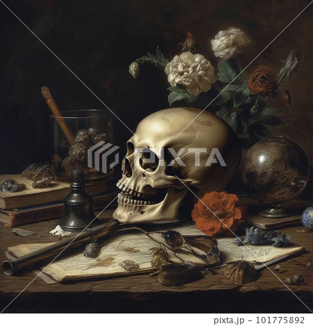 メメントモリのイメージ　AIイラスト 101775892