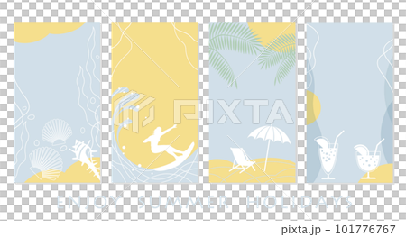 夏季卡模板集 101776767