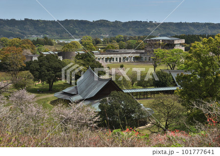 「宮崎県」西都原考古博物館　春の風景 101777641