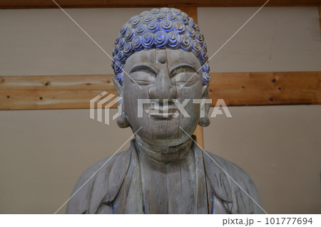 「宮崎県」日向国分寺跡・木喰五智館　釈迦如来坐像 101777694