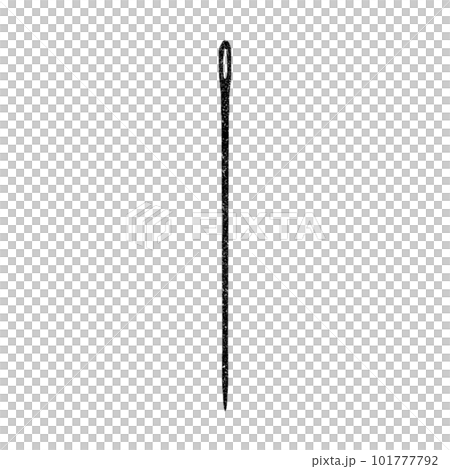 1本の手芸針／スタンプ風 101777792