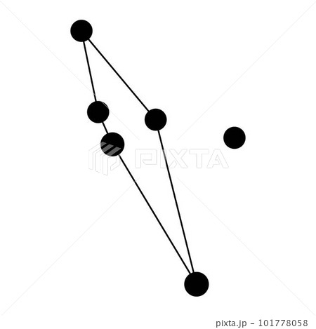 Scutum constellation map. Vector illustration. 101778058
