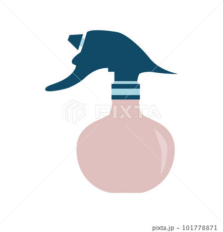Spray bottle. Hairdresser tool flat isoleted icon 101778871