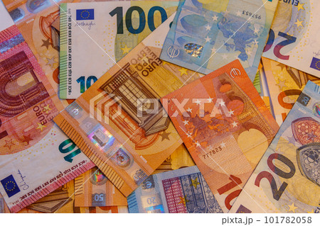 Background of the different euro banknotes Background of the different euro banknotes 101782058