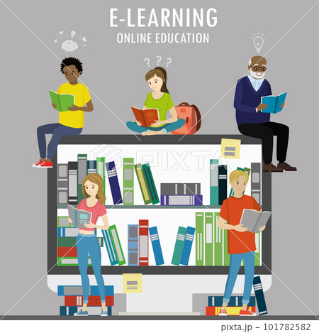 learning process,educationのイラスト素材 [101782582] - PIXTA