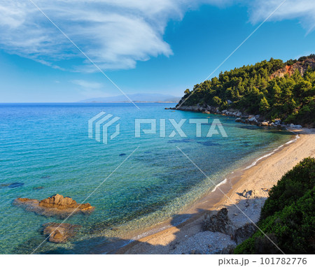 Summer sea coast (Halkidiki, Greece). 101782776
