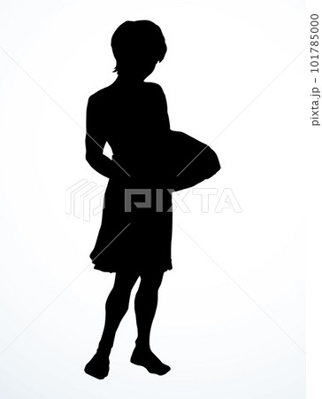 Ancient servant boy. Vector drawing 101785000