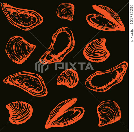 Oyster. Vector drawing 101785236