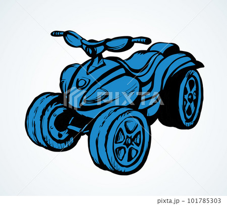 Quad bike. Vector drawing Quad bike. Vector drawing 101785303