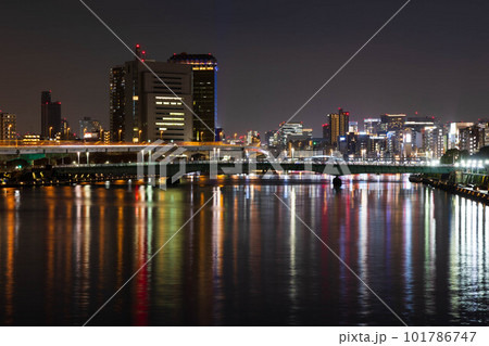 東京夜景 隅田川 東京夜景 隅田川 101786747