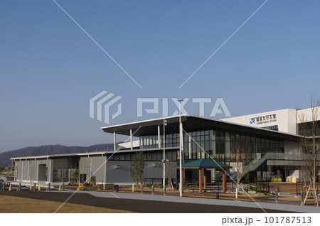 建設中の北陸新幹線 越前たけふ駅と道の駅 2023年3月 建設中の北陸新幹線 越前たけふ駅と道の駅 2023年3月 101787513