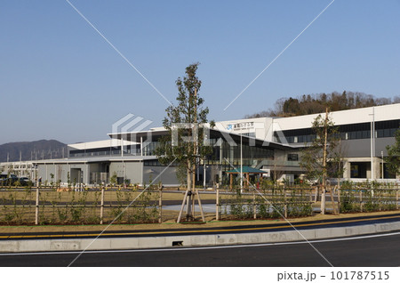建設中の北陸新幹線　越前たけふ駅と道の駅　2023年3月 101787515