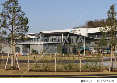 建設中の北陸新幹線 越前たけふ駅と道の駅 2023年3月 建設中の北陸新幹線 越前たけふ駅と道の駅 2023年3月 101787519
