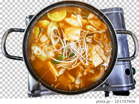 Tofu hotpot on a transparent background Tofu hotpot on a transparent background 101787606
