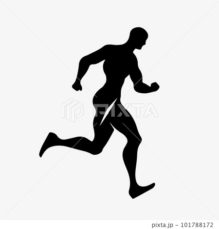 Vector abstract runner and personal trainer. Vector abstract runner and personal trainer. 101788172