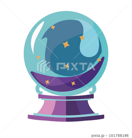 Witchy Magic Crystal Ball, Fortune Teller. 101788186