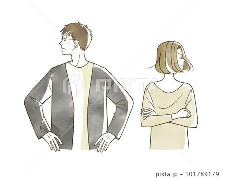 喧嘩をしている男女 101789179