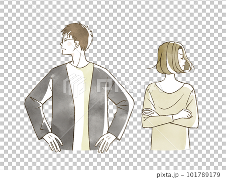 喧嘩をしている男女 101789179