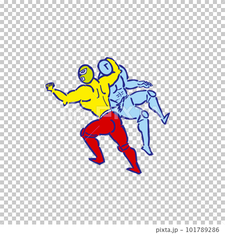 Lariat professional wrestling professional wrestler person illustration 101789286