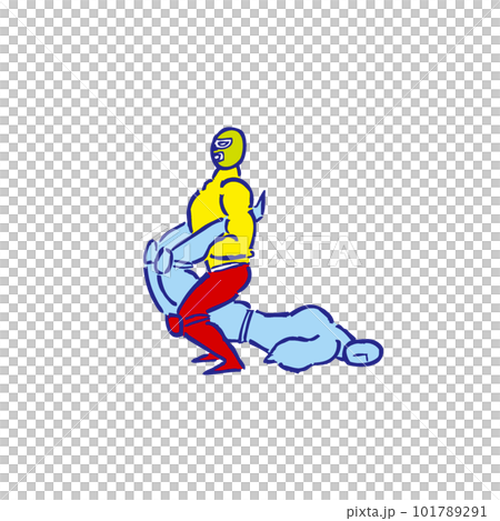 エビ固め プロレス プロレスラー 人物 イラスト エビ固め プロレス プロレスラー 人物 イラスト 101789291