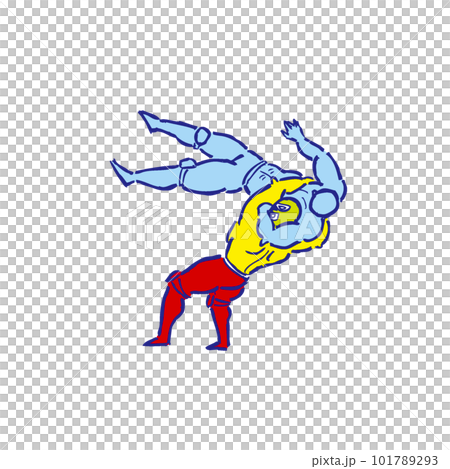 バックドロップ プロレス プロレスラー 人物 イラスト バックドロップ プロレス プロレスラー 人物 イラスト 101789293