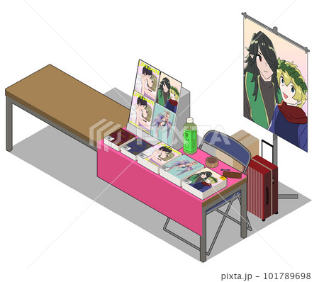 同人誌即売会のスペース 卓上展示 同人誌即売会のスペース 卓上展示 101789698