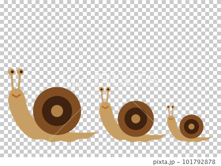 snails walking side by side snails walking side by side 101792878