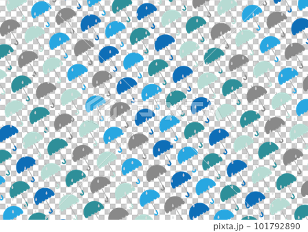 五顏六色的雨傘和雨模式圖 101792890