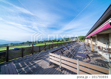 「山梨県」清泉寮ジャージハット大展望台テラス 101793693