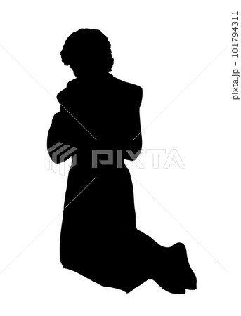 Anointing for the kingdom. Vector drawing 101794311