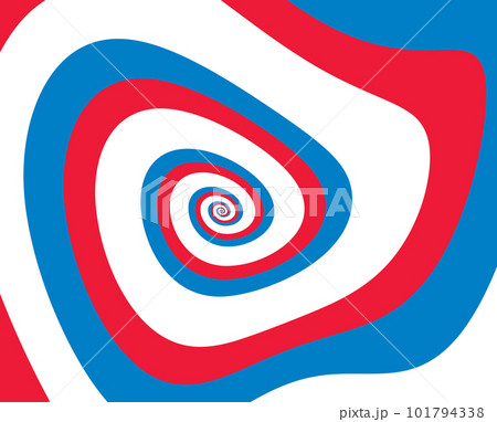 Artistic spiral shape. Vector drawing Russian flag colors Artistic spiral shape. Vector drawing Russian flag colors 101794338