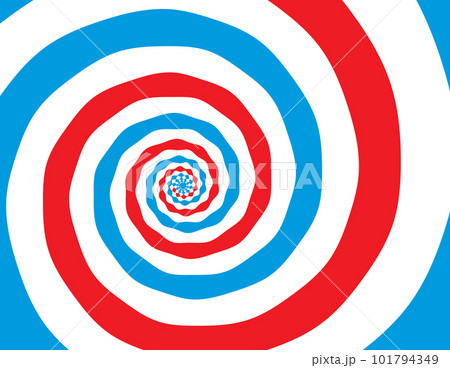Artistic spiral shape. Vector drawing Russian flag colors 101794349