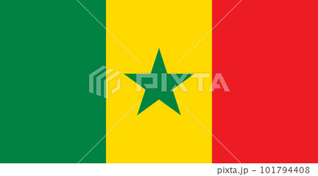Flag of Senegal. Vector drawing icon Flag of Senegal. Vector drawing icon 101794408