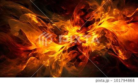 炎上イラスト背景「AI生成画像」 101794868